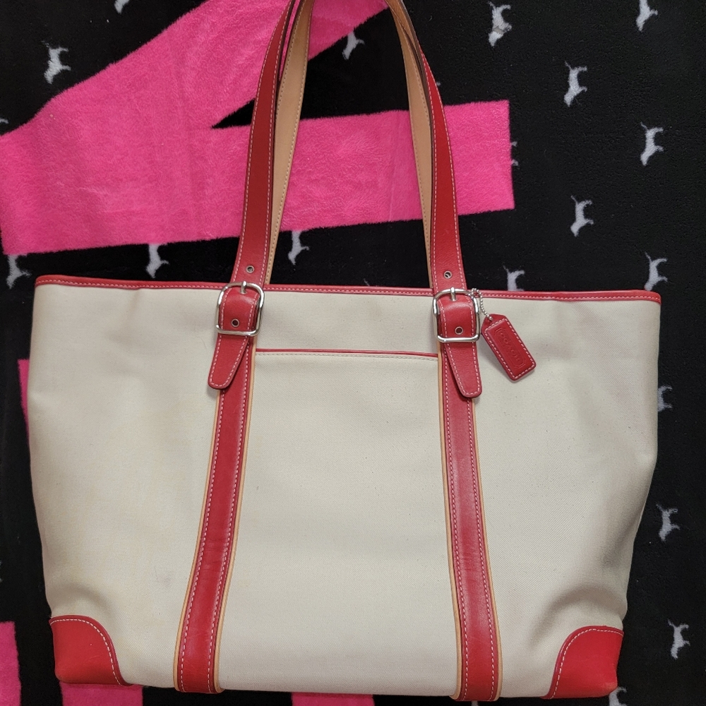 CANVAS COACH PURSE